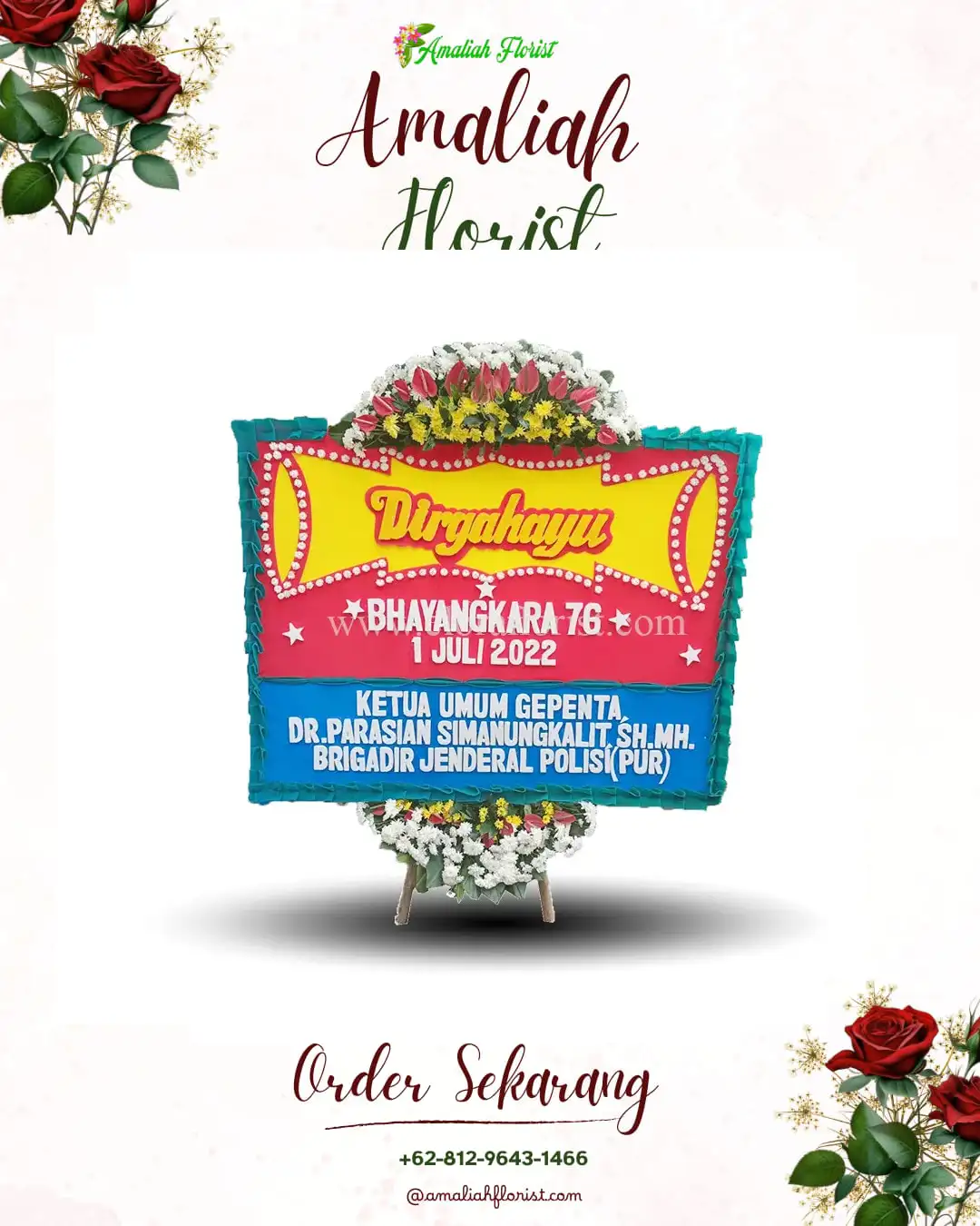 Papan Bunga HUT Ulang Tahun Tebo